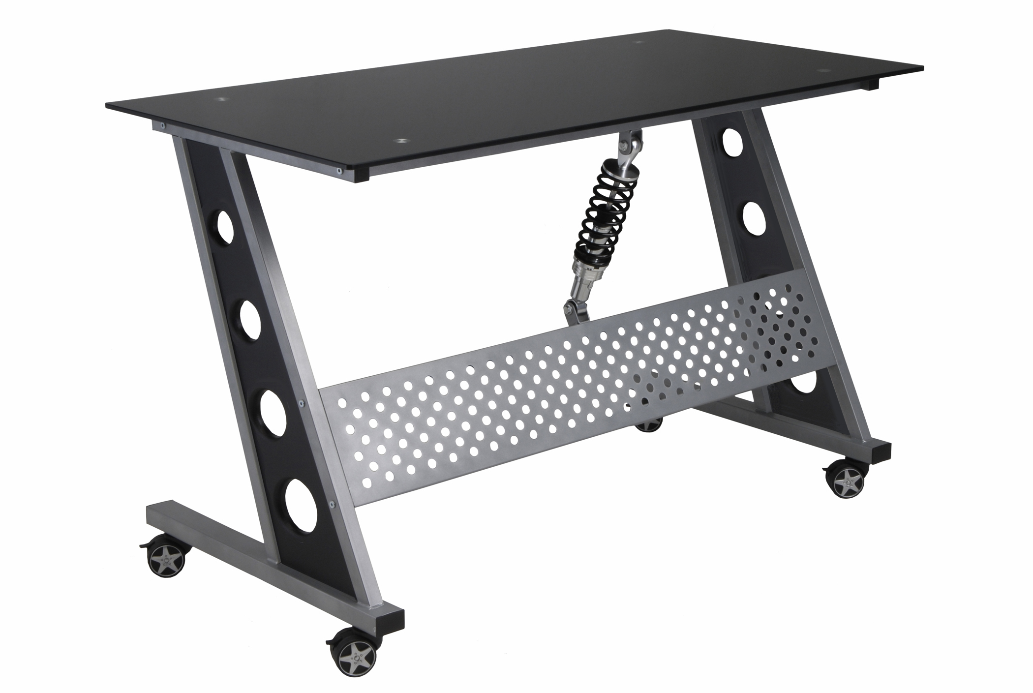 Intro-Tech Automotive, Pitstop Furniture, IND1200B Compact Desk Black, Office Desk